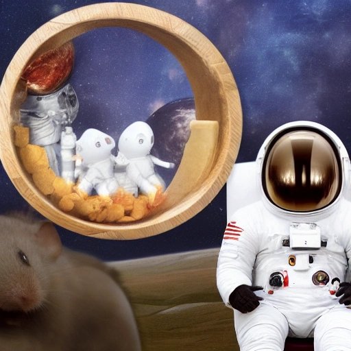 Elon Musk sitting in a cheese wheel eating Moon Cheese with mice in astronaut suits looking on