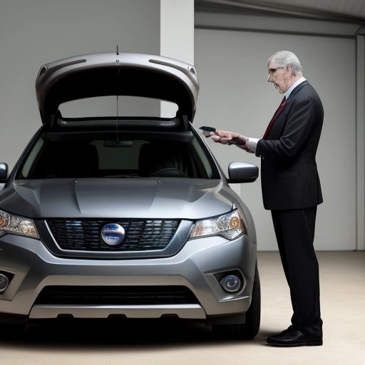 Car expert analyzing car pathfinder