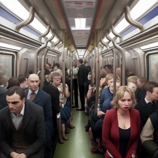 Overcrowded and overheated Bakerloo line train
