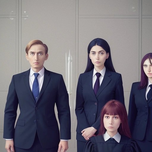 Intergalactic lawyers in court