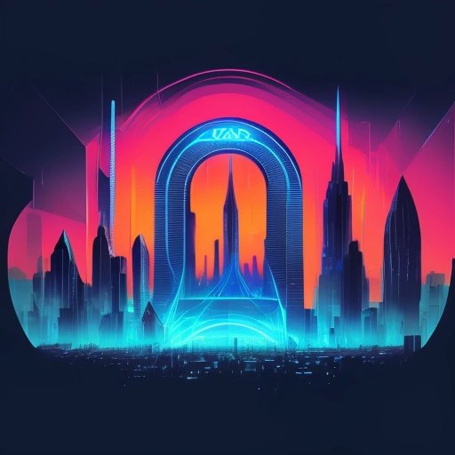 Arch Linux cityscape