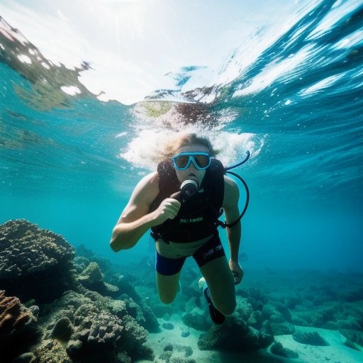Player confidently respawning underwater