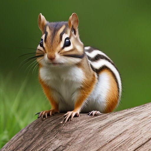 Chipmunk sneaking up on the camera