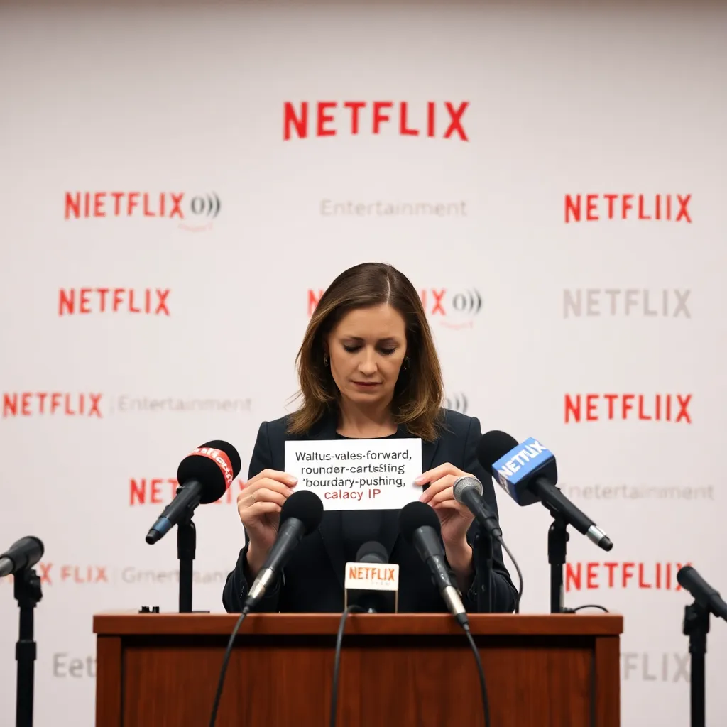 Marla Wren, VP of Content Synergies, reading from a card of buzzwords