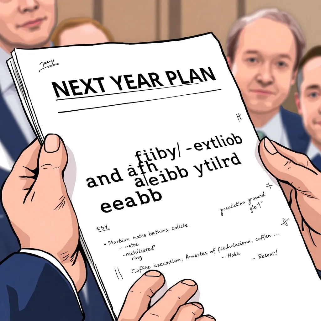 “Panicked font” city plan document handed to reporters