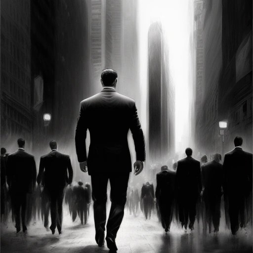 Bear in suit on Wall Street