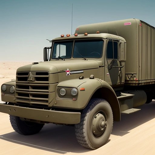 FlaK truck with the U.S. Army logo