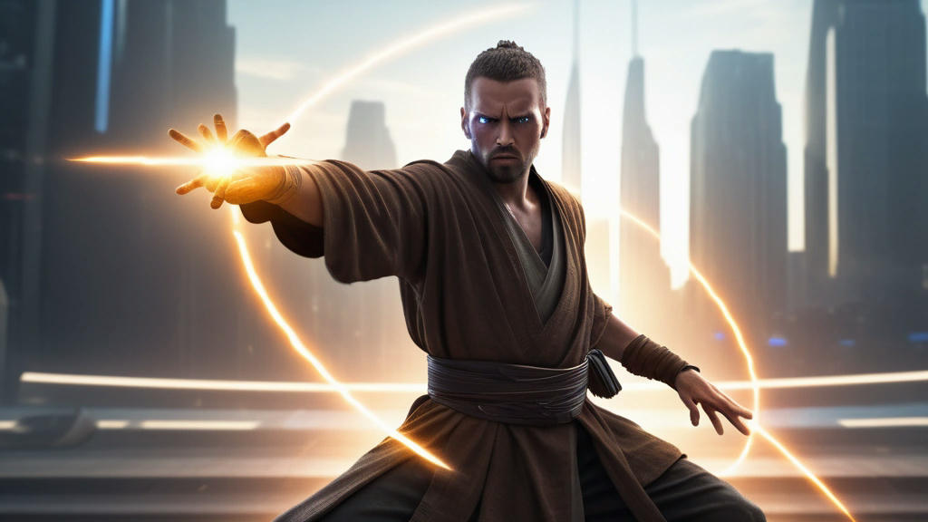 Jedi throwing lightshuriken