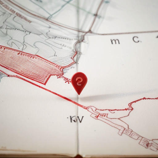 A map with a red pin marking a location