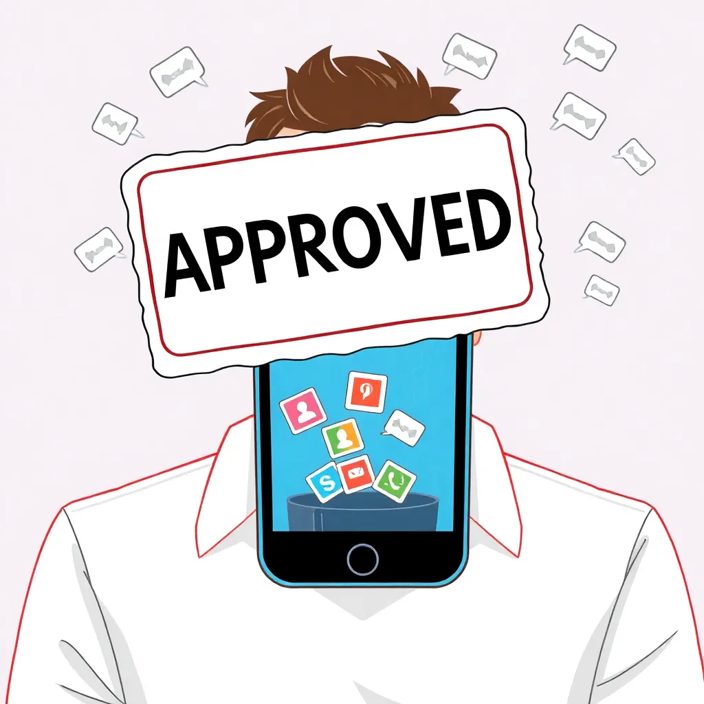 “The next approval”: deleting news apps as a cure