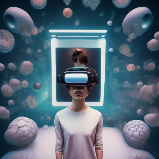 person within a virtual reality simulation