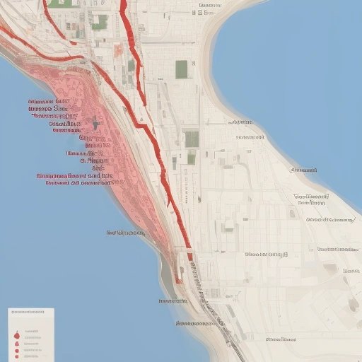 Map of La Jolla with a red pin