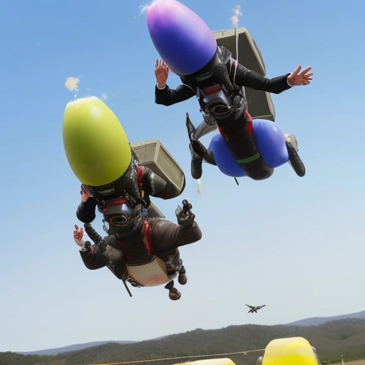 Contestants in the Sky War Funny Jeff Rice Fields