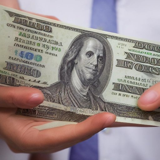 Person holding cash