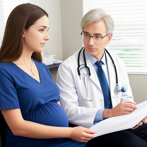 Couple talking to a doctor about fertility issues