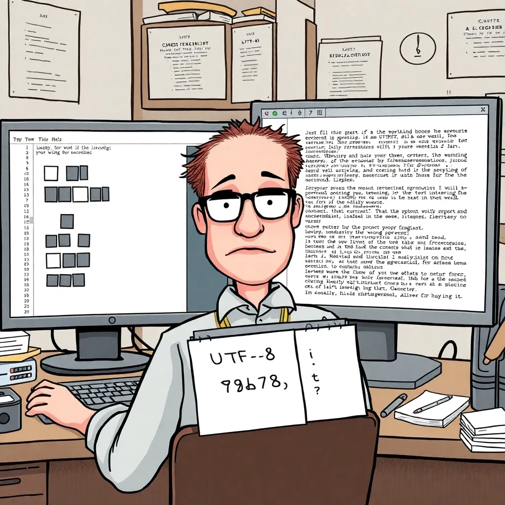 “Linguist explains encoding mismatch (the computer shrugs)”