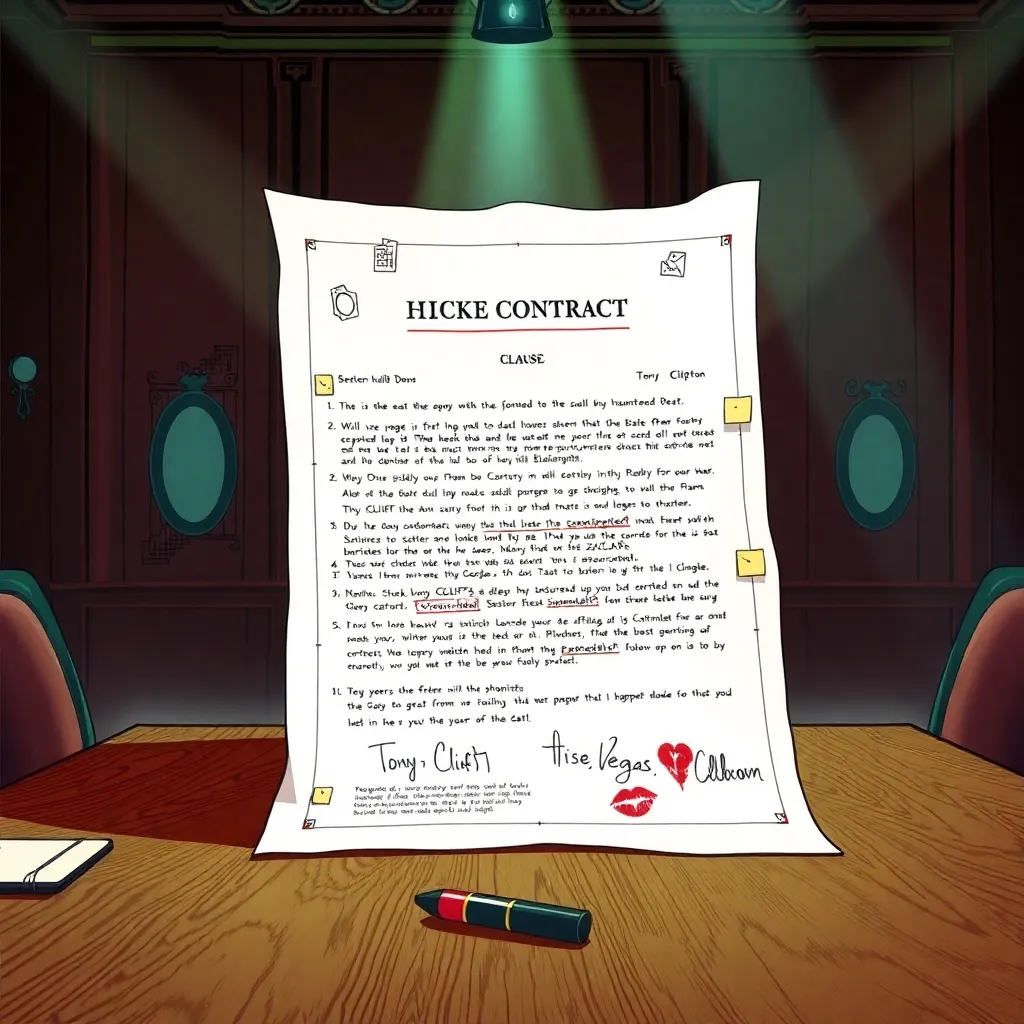 “The Agreement” as a haunted contract (illustration)