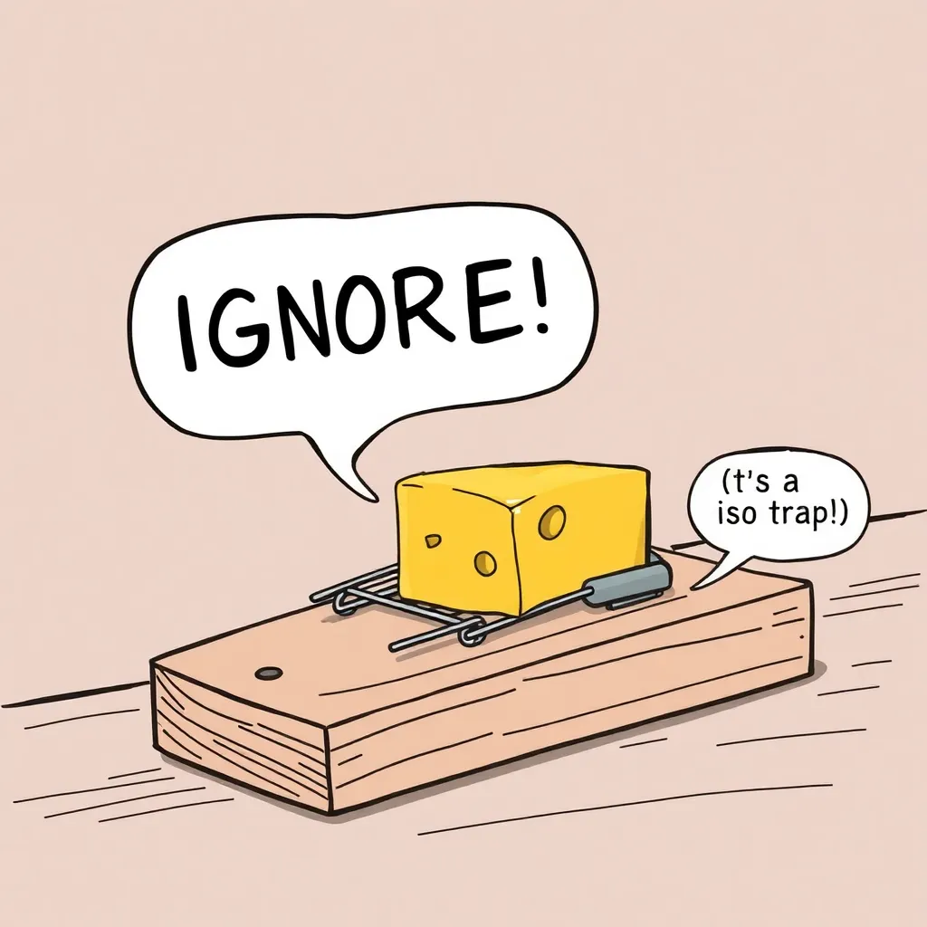 Reverse psychology, rendered as a mousetrap