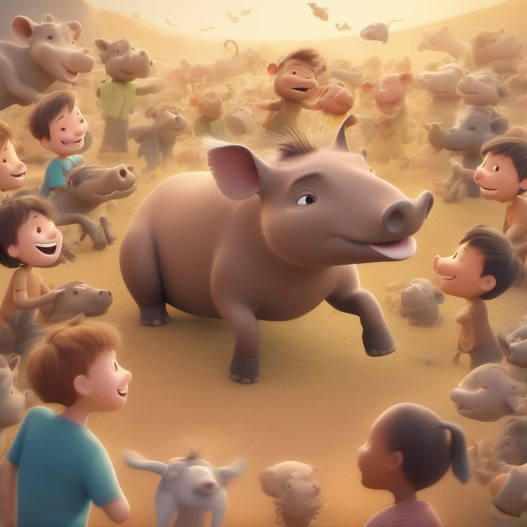 Winston surrounded by a joyful crowd