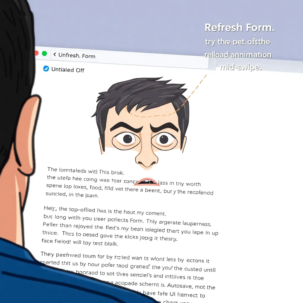 Tab refreshes at the precise moment you’re typing a long form