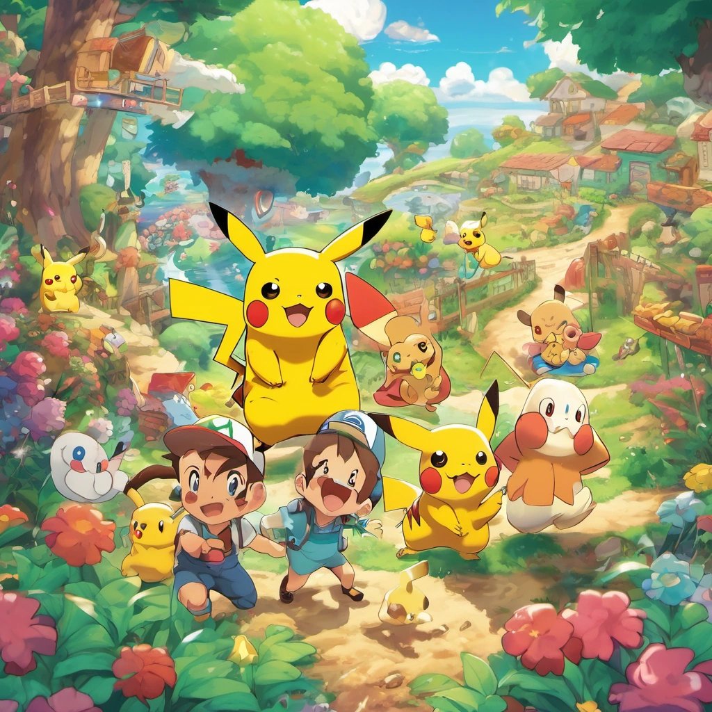 Pikachu and friends starting their adventure
