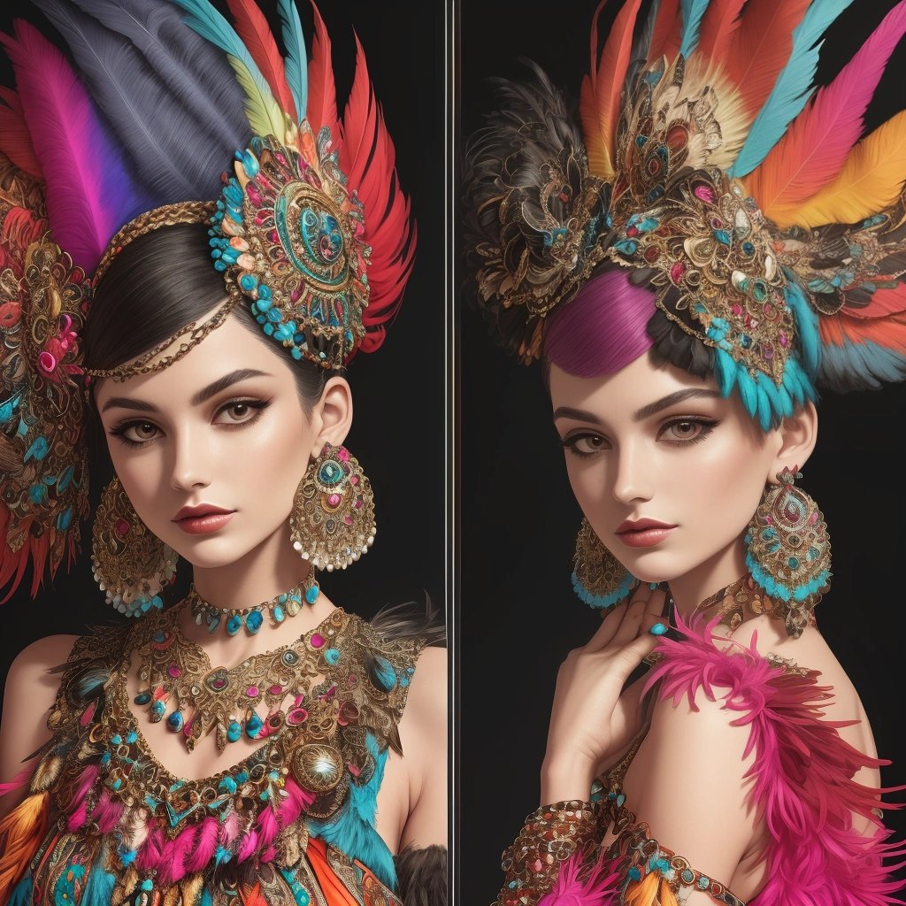 Feathered accessories for Pluck Yew fashion