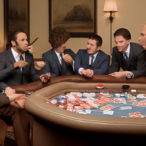 Hippos in suits playing poker