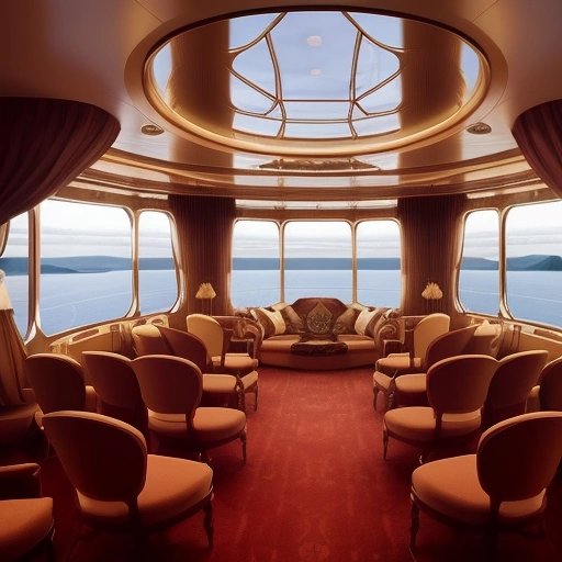 Luxurious interior of Titanic II