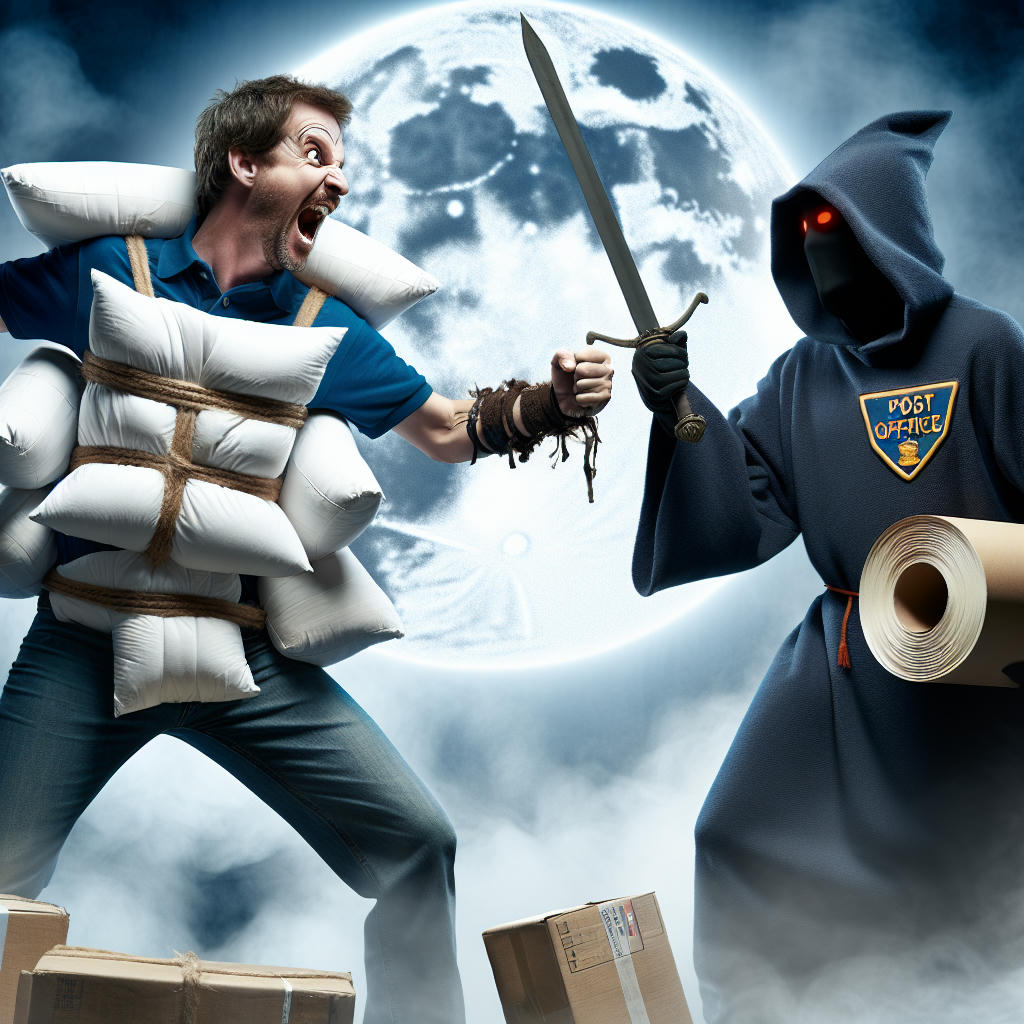 Confronto imaginário: o morador versus o carteiro.