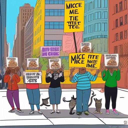 Protesting cats