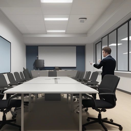 Heated discussion in an office meeting room
