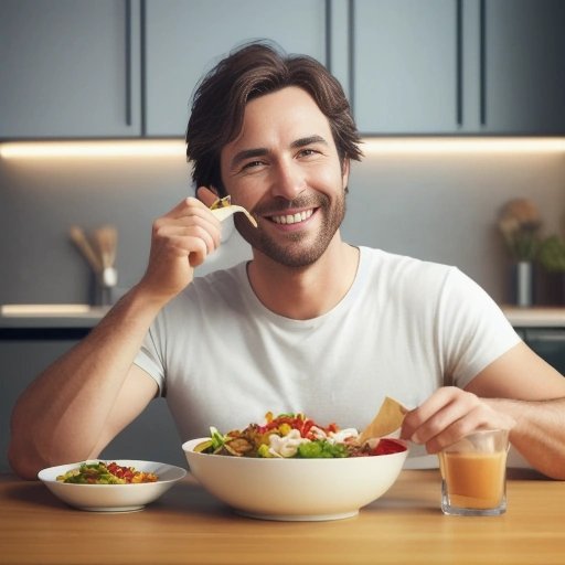 Child eating well