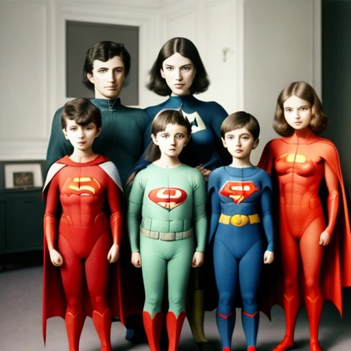 Children wearing remote control clothes with Margaret Thompson