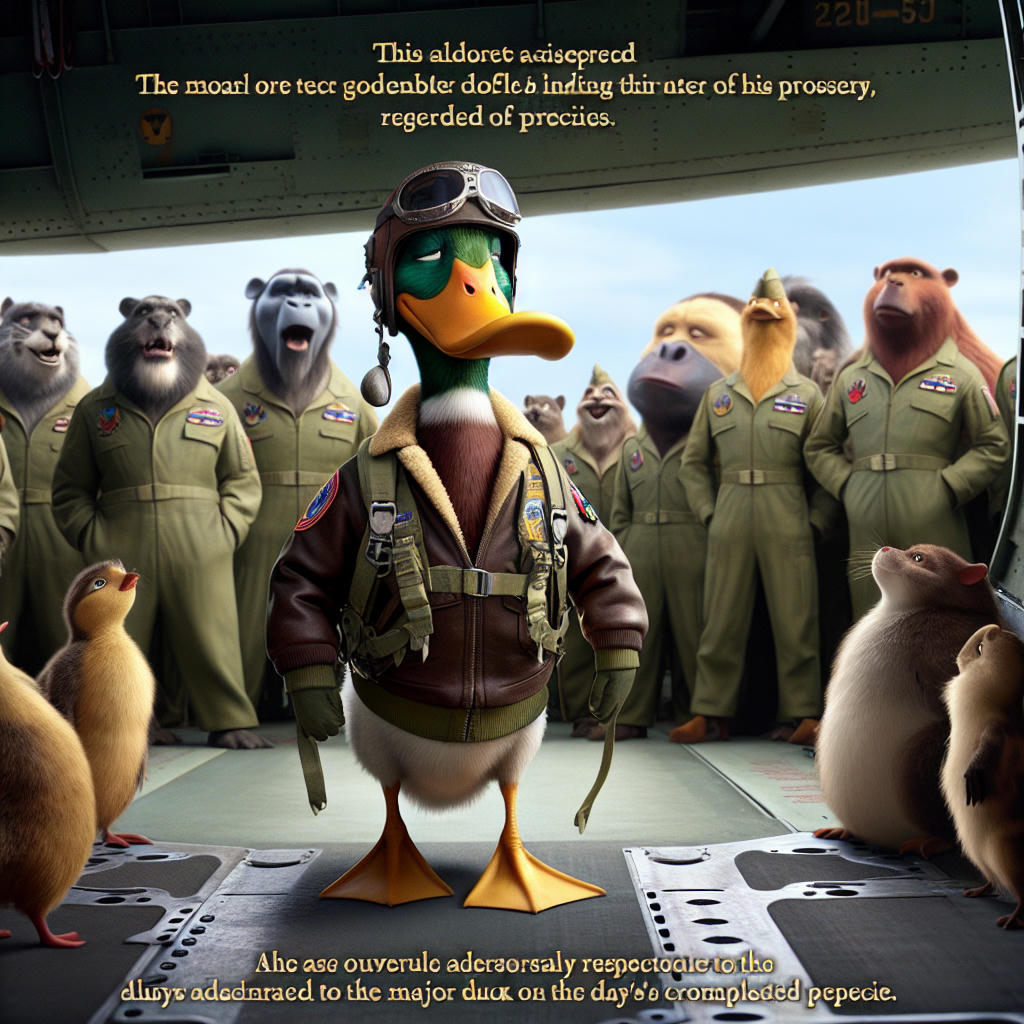 Victorious return - Major Quackers triumphant