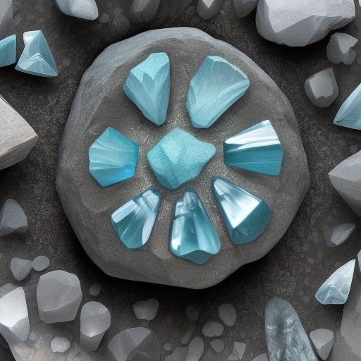 Microscopic view of a rock