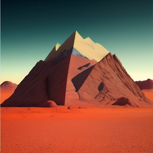 Cube-shaped mountain on Mars