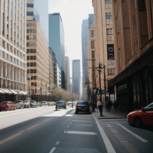 Blurry cityscape