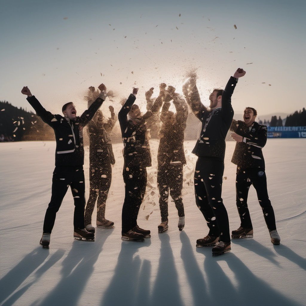 Curling victory