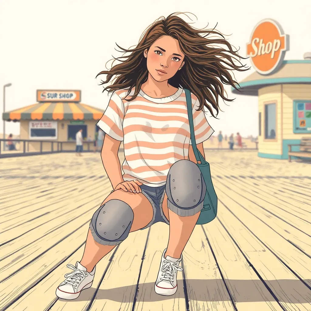 Skin #4 — “Retro Boardwalk”: nostalgia with kneepads and emotional availability