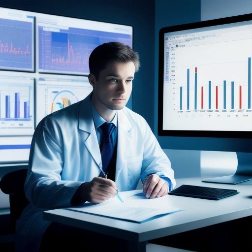 Neural network in front of a computer