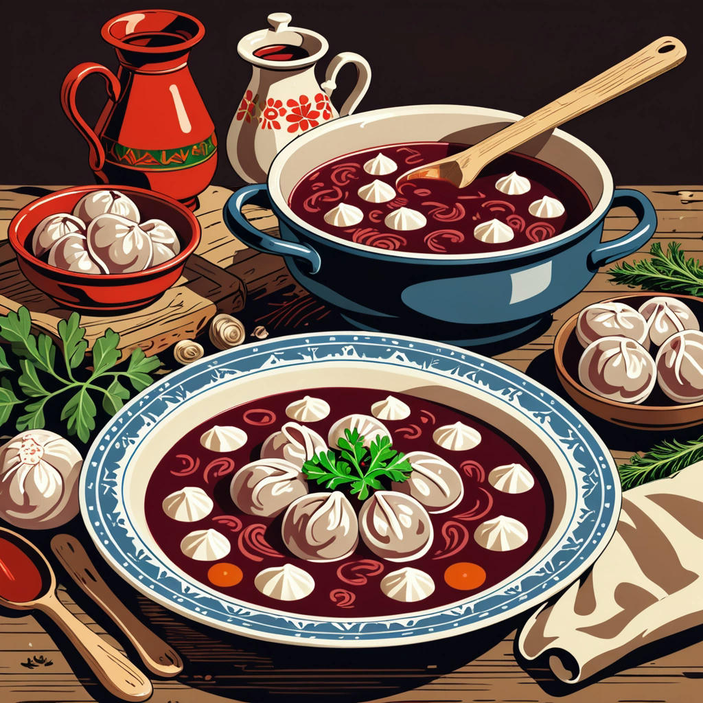 A traditional Soviet dish with grue