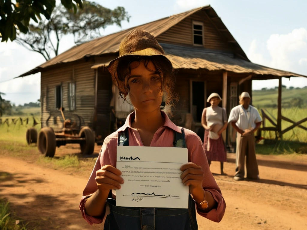 Família rural enfrentando impostos exorbitantes