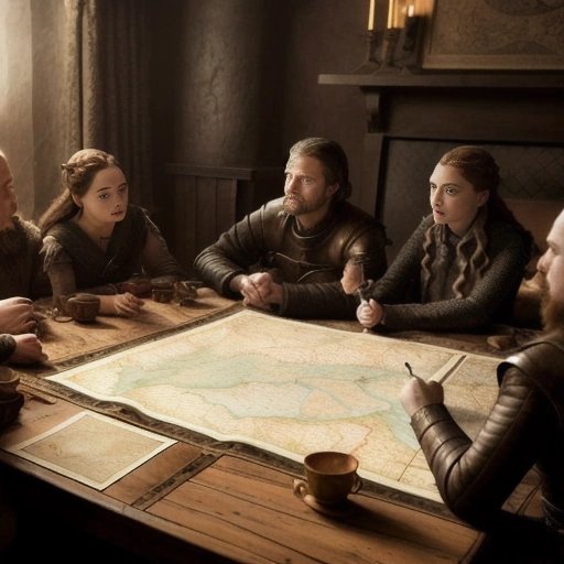 People discussing and theorizing about Game of Thrones