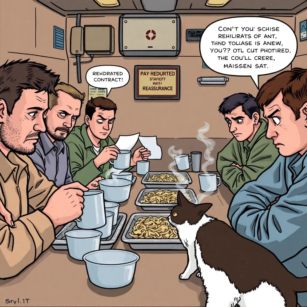 Passive-aggressive breakfast before the horror starts