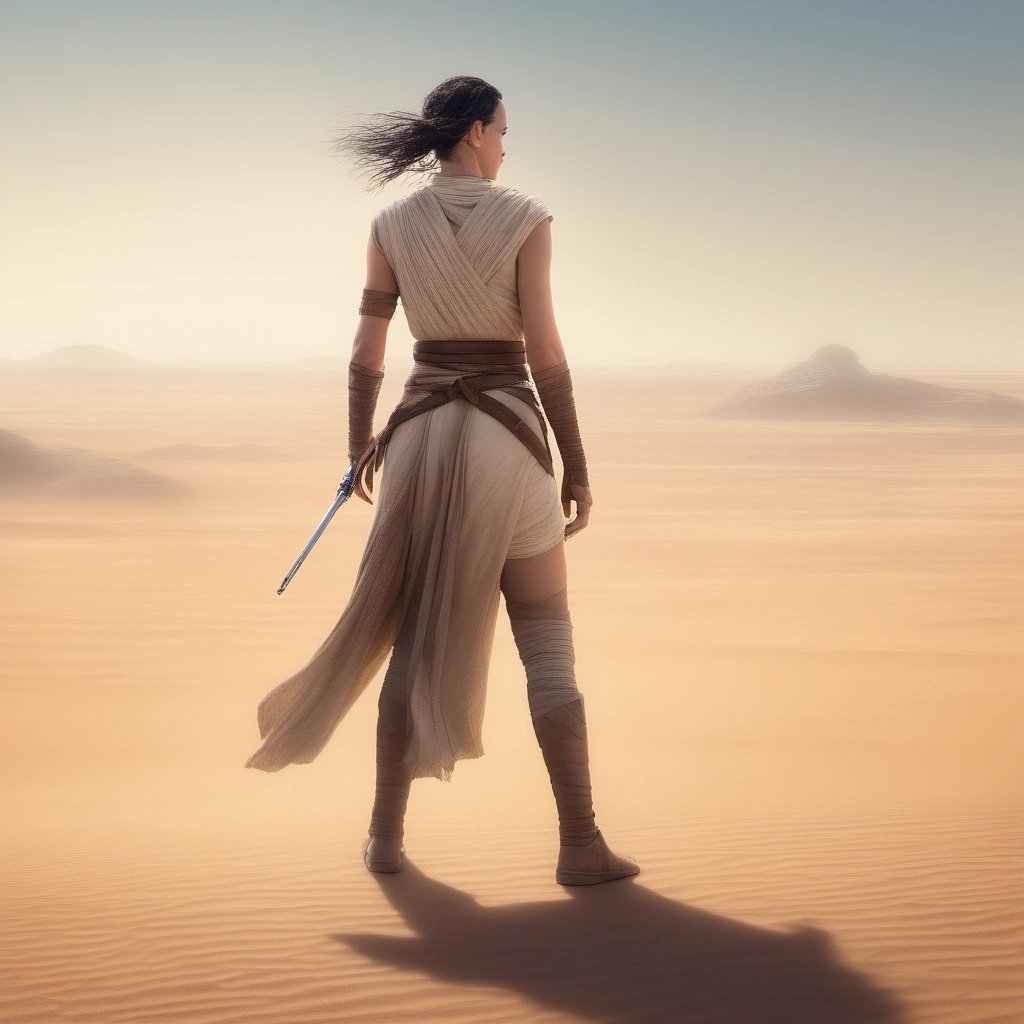 Rey on Tatooine