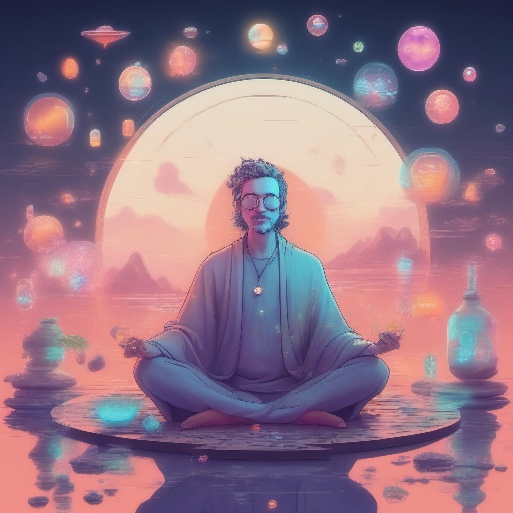 Awesome and chill teetotaler surrounded by upvote icons