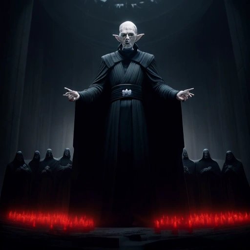 Darth Plagueis conducting a Sith ritual
