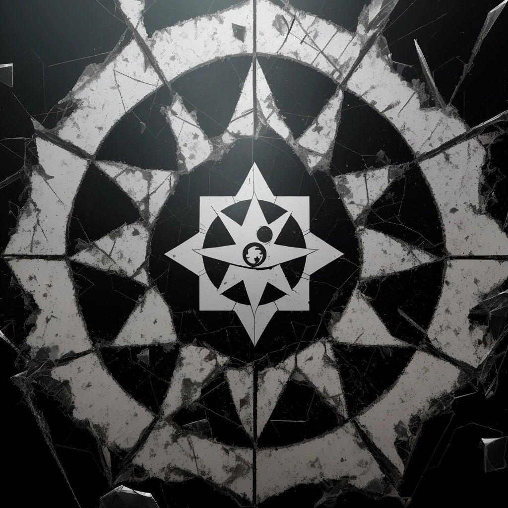 Shattered symbol of the SCP Foundation