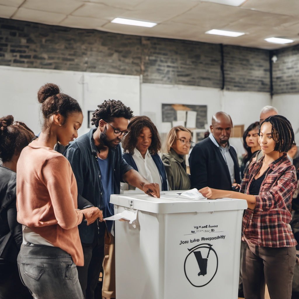 Voters casting their ballots