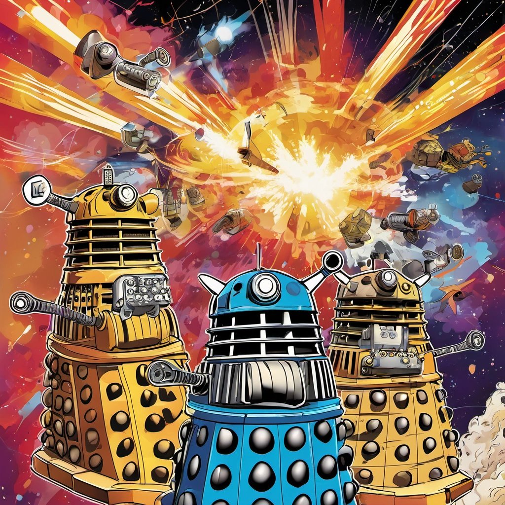 Poster for Matt Groening's new show featuring Daleks